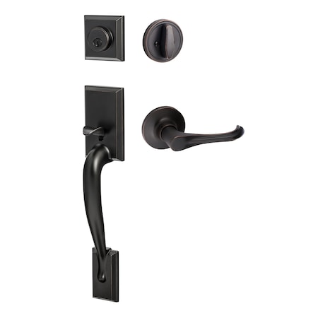 Sure-Loc Hardware Sure-Loc Hardware Madison Handleset, Helena Dummy Lever, Vintage Bronze MA507-HA 11P